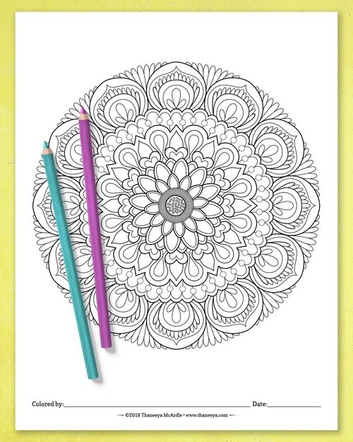 Detailed Mandala Coloring Pages by Thaneeya McArdle - Set of 10 Printable  Mandalas to Color! — Thaneeya.com