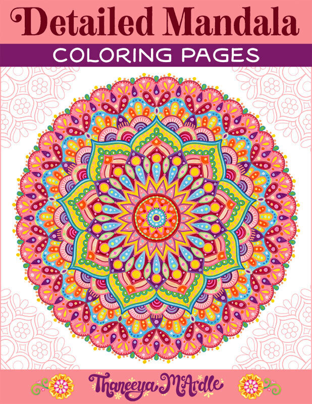 Detailed Mandala Coloring Pages