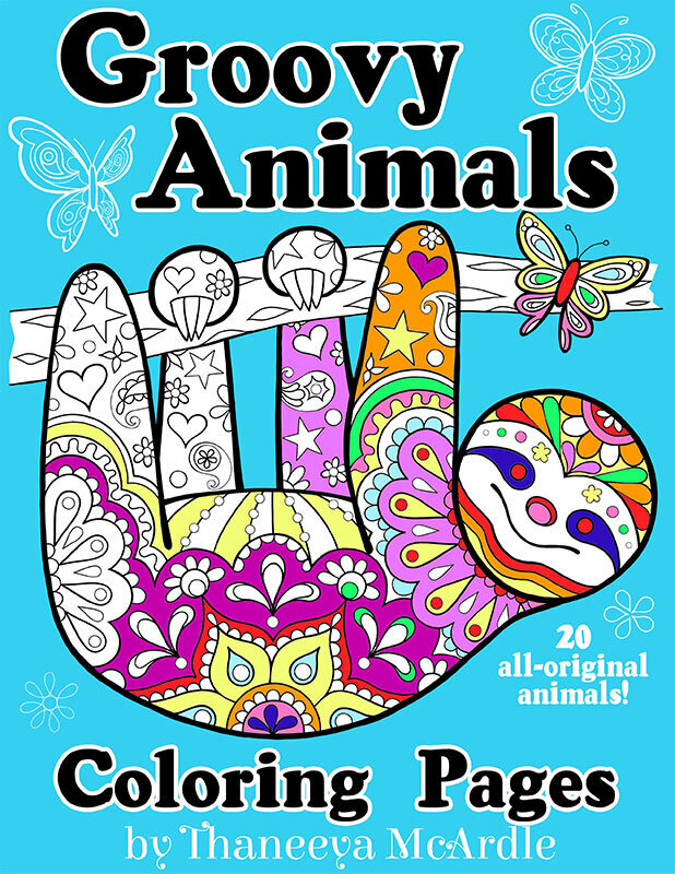 Groovy Animal Coloring Pages