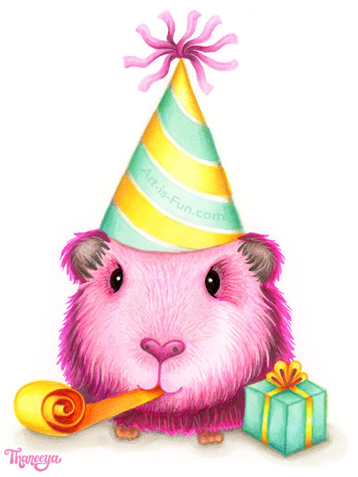 Guinea Pig Party Illustration by Thaneeya McArdle