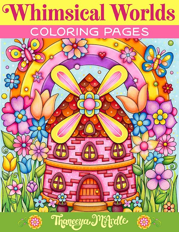 Whimsical Worlds Coloring Pages