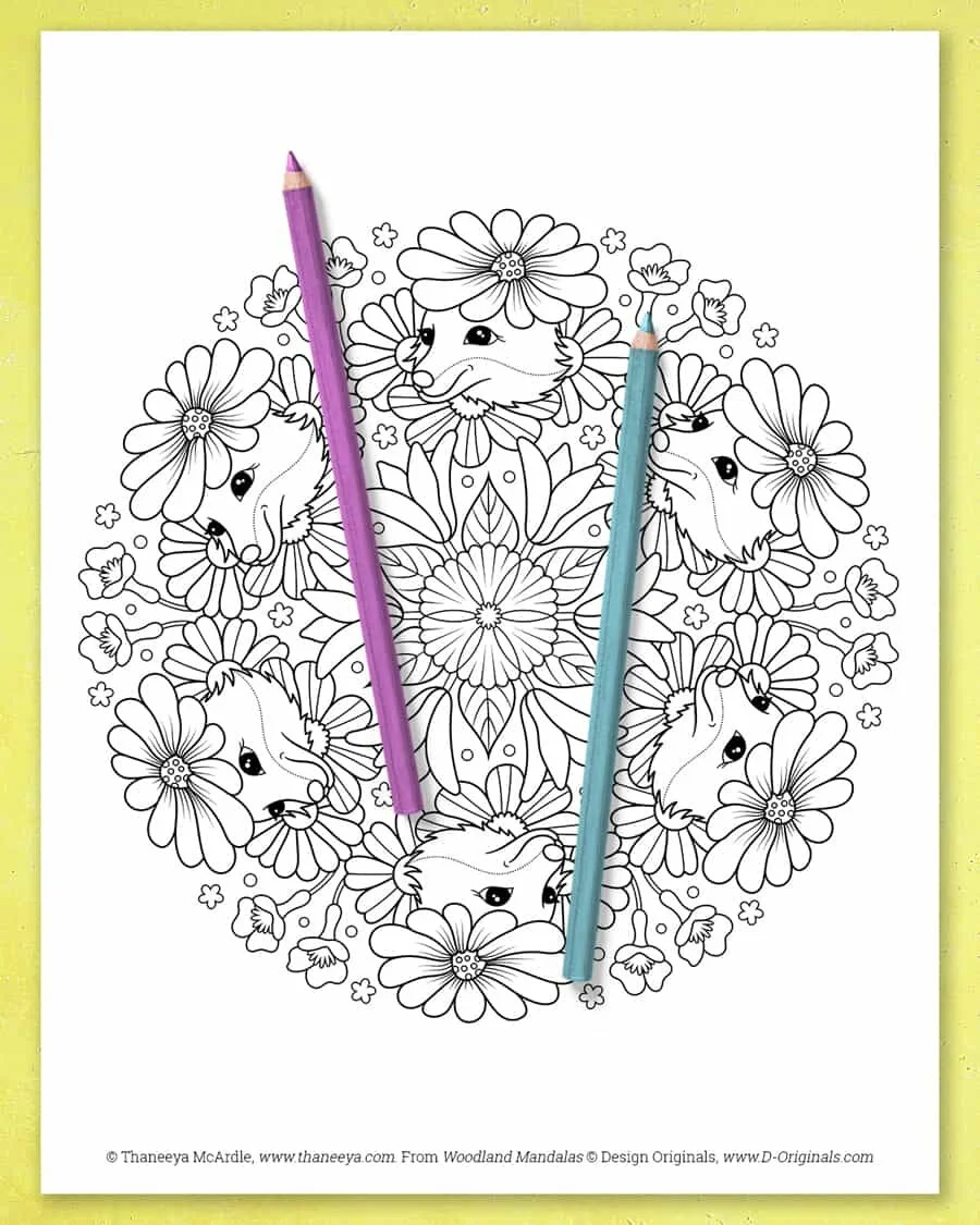 Woodland Mandalas Coloring Book By Thaneeya Mcardle Thaneeya Com