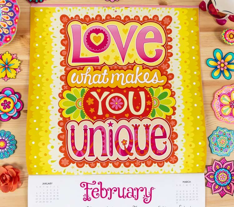 Love what makes you unique - Calendar Art by Thaneeya McArdle