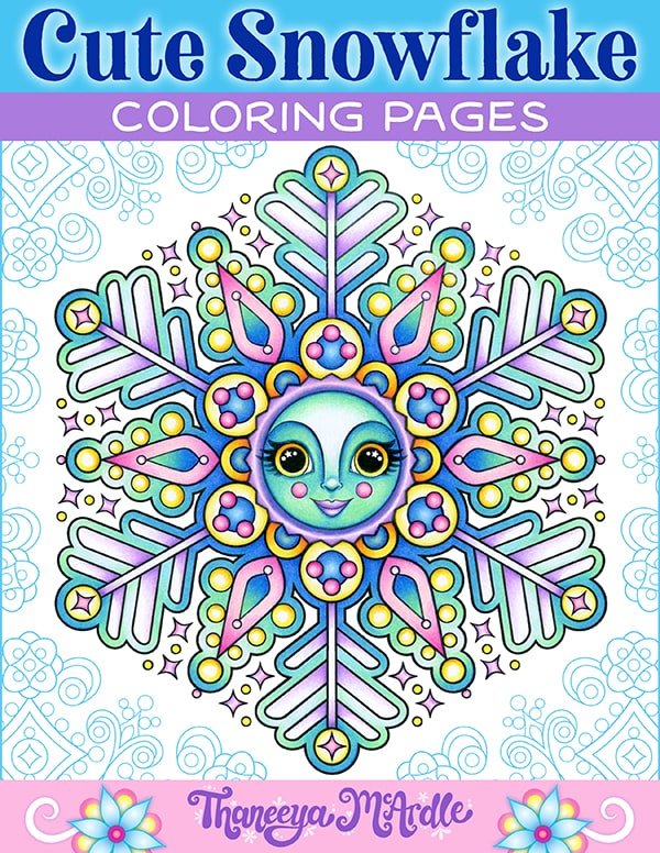 Cute Snowflake Coloring Pages