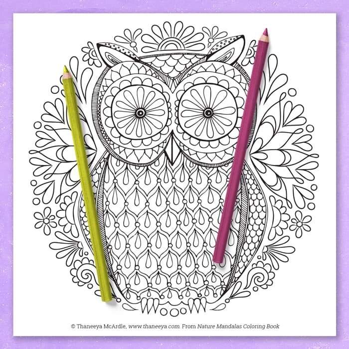 Alcohol Marker Art: Let Yourself Be Free Coloring Page by Thaneeya