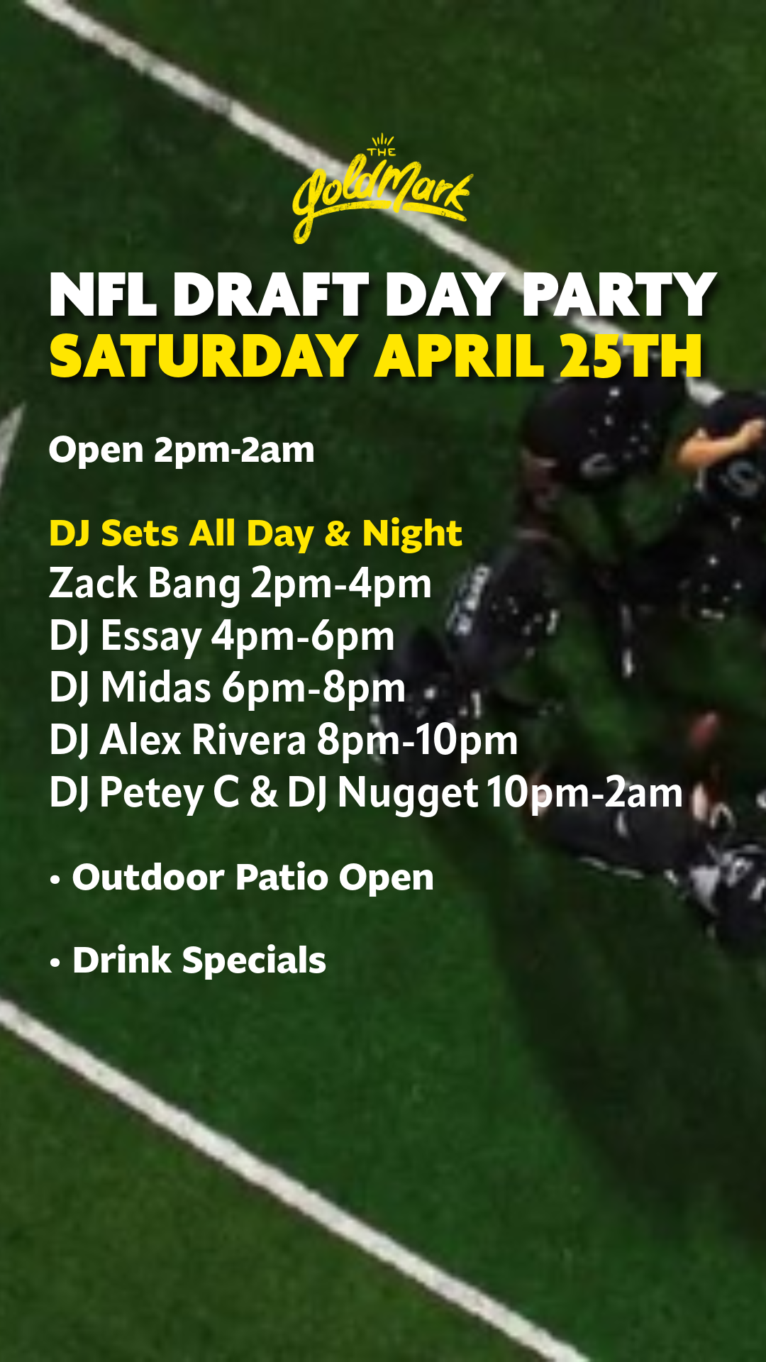 PITTSBURGH NFL DRAFT DAY PARTY - DJs ALL DAY AND NIGHT