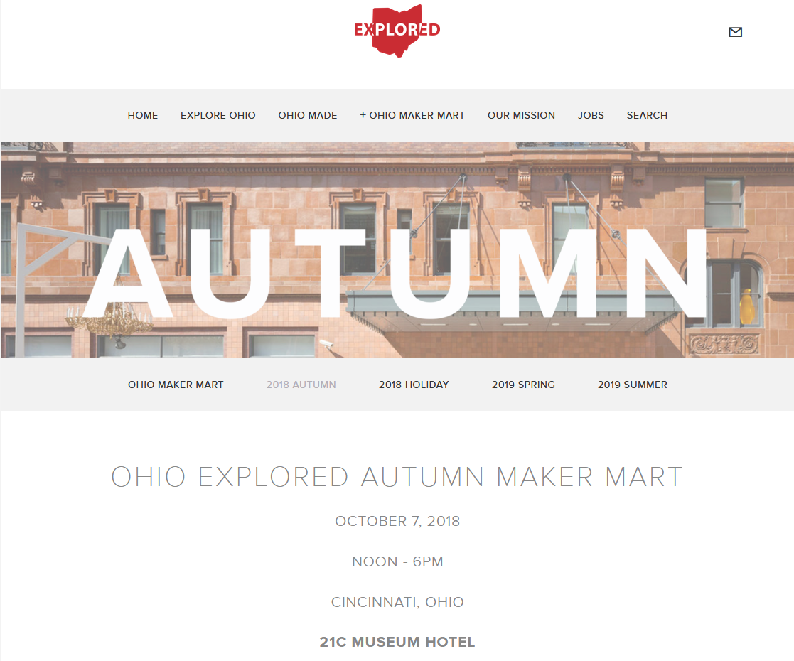 Ohio Explored Autumn Makers Mart