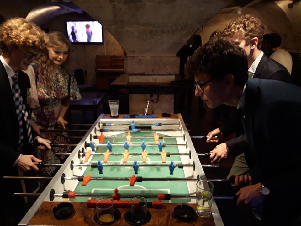 Table Football in the Beer Cellar