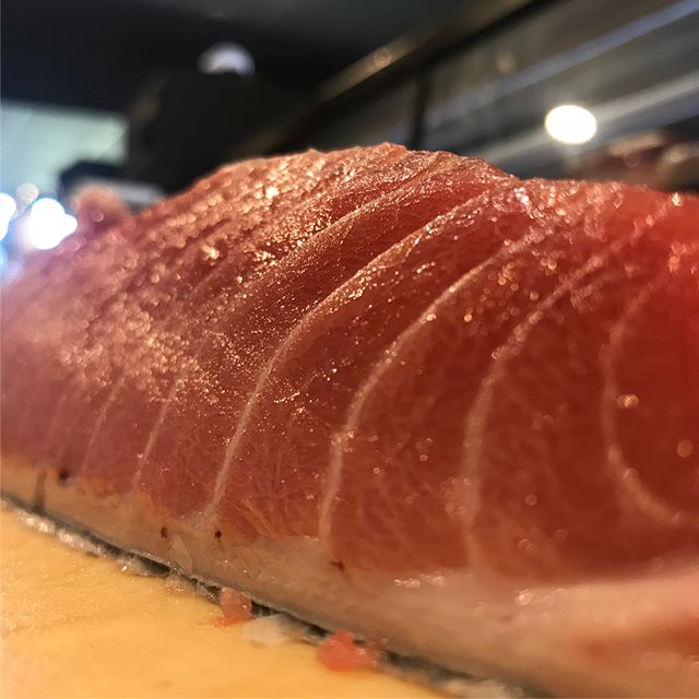 There is a reason why it's called &quot;O&quot; Toro...it just simply OMG 😙#otoro #bluefintuna #nofilter #everyweekend #umisushiroseville