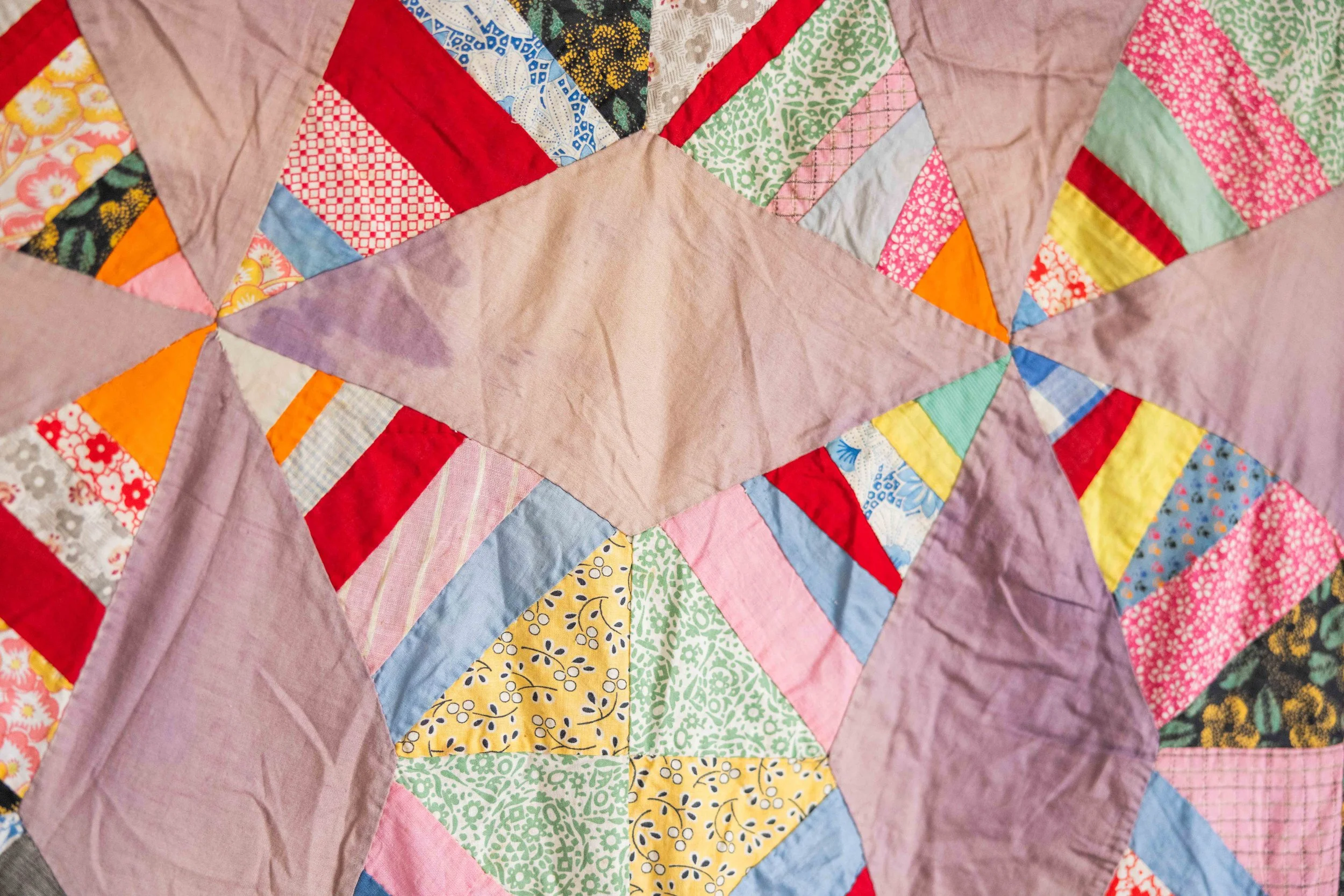 Arkansas Star Quilt TOP — Stitched & Found