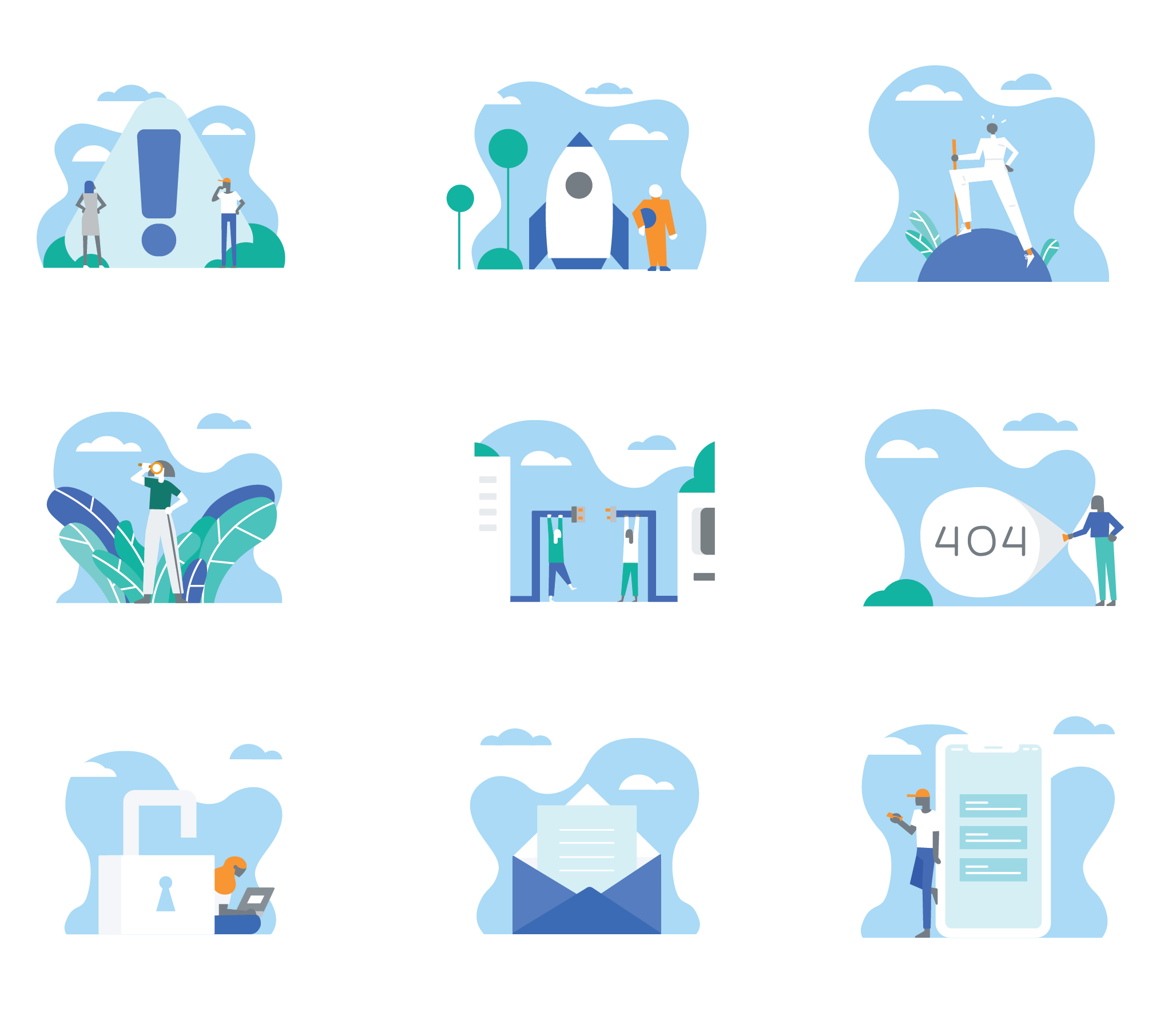  In order to help bridge product and marketing experiences, the above animations were deployed in both core product and marketing sites.  (Illustrator, Monique Wray, was commissioned and directed.)  