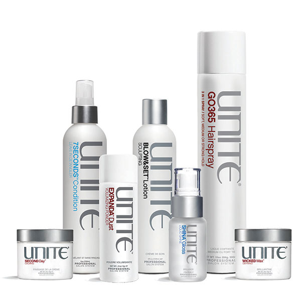 UNITE HAIRCARE A premium, boutique, fashion-based brand found in select salons across North America, Australia and Europe.