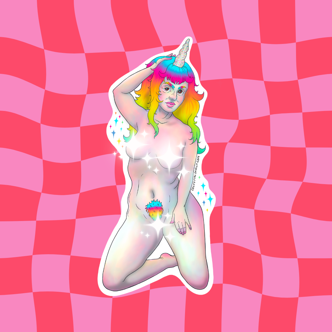 Unicorn Bush Sticker