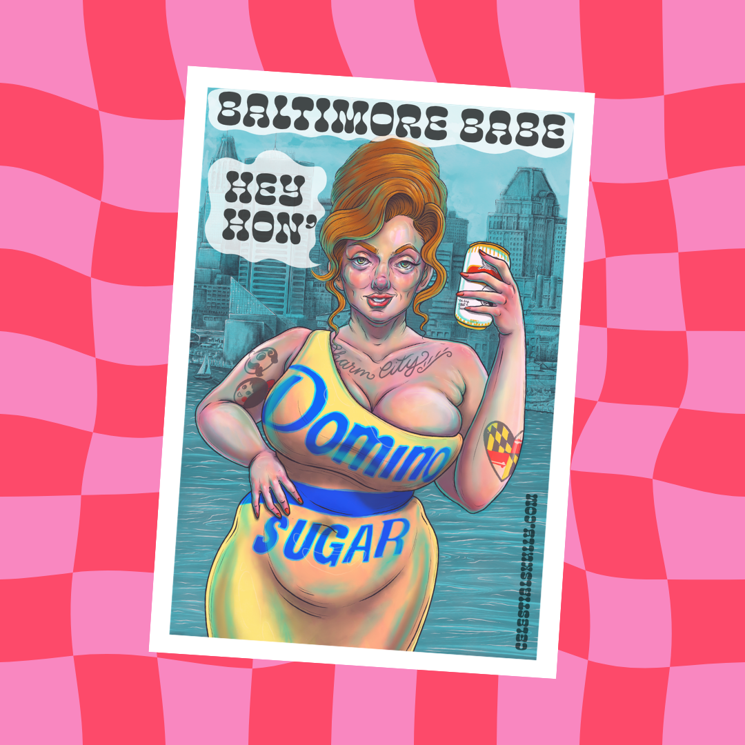 Baltimore Babe Sticker