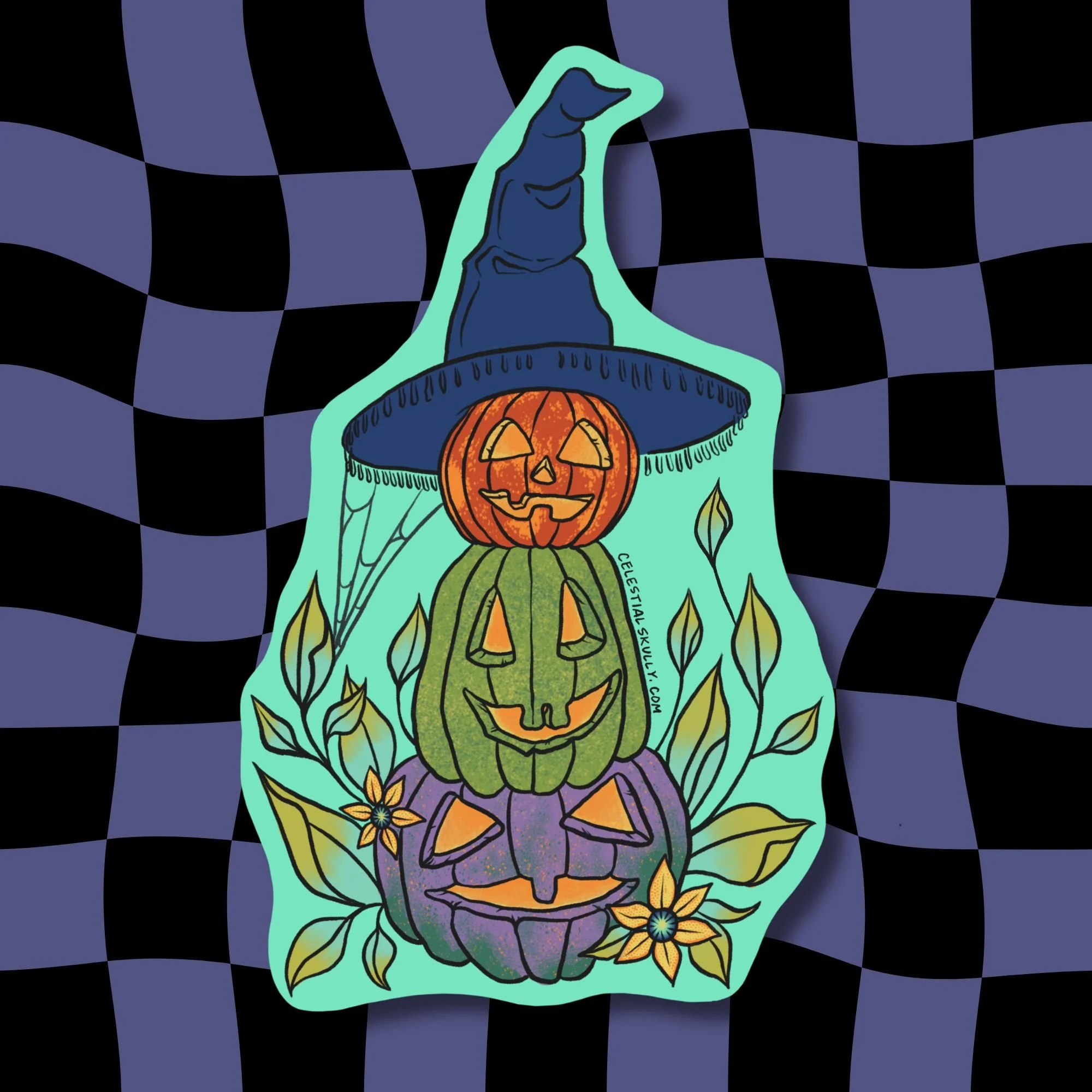 Pumpkin Stack Sticker