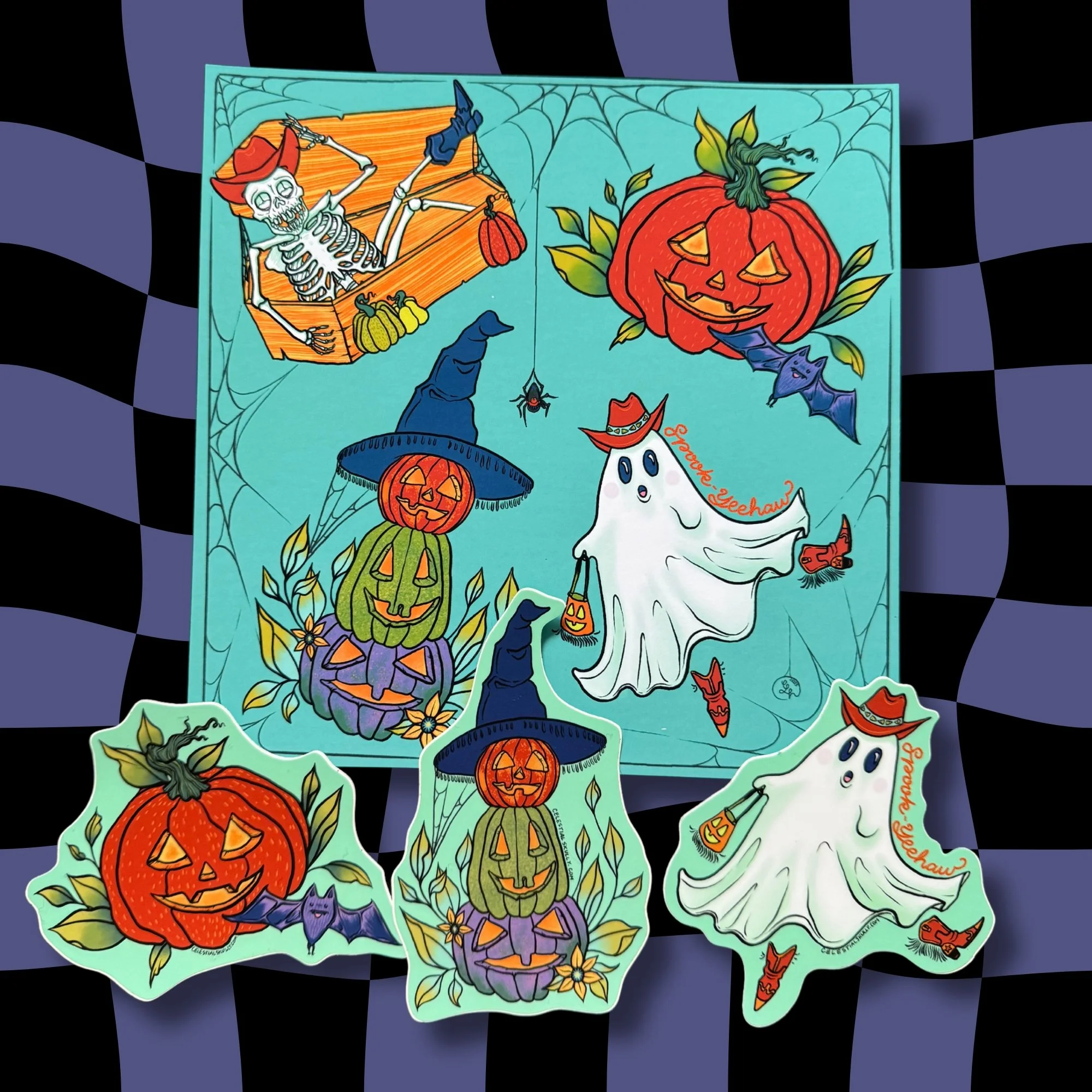 Spooky Season Set Print & Stickers