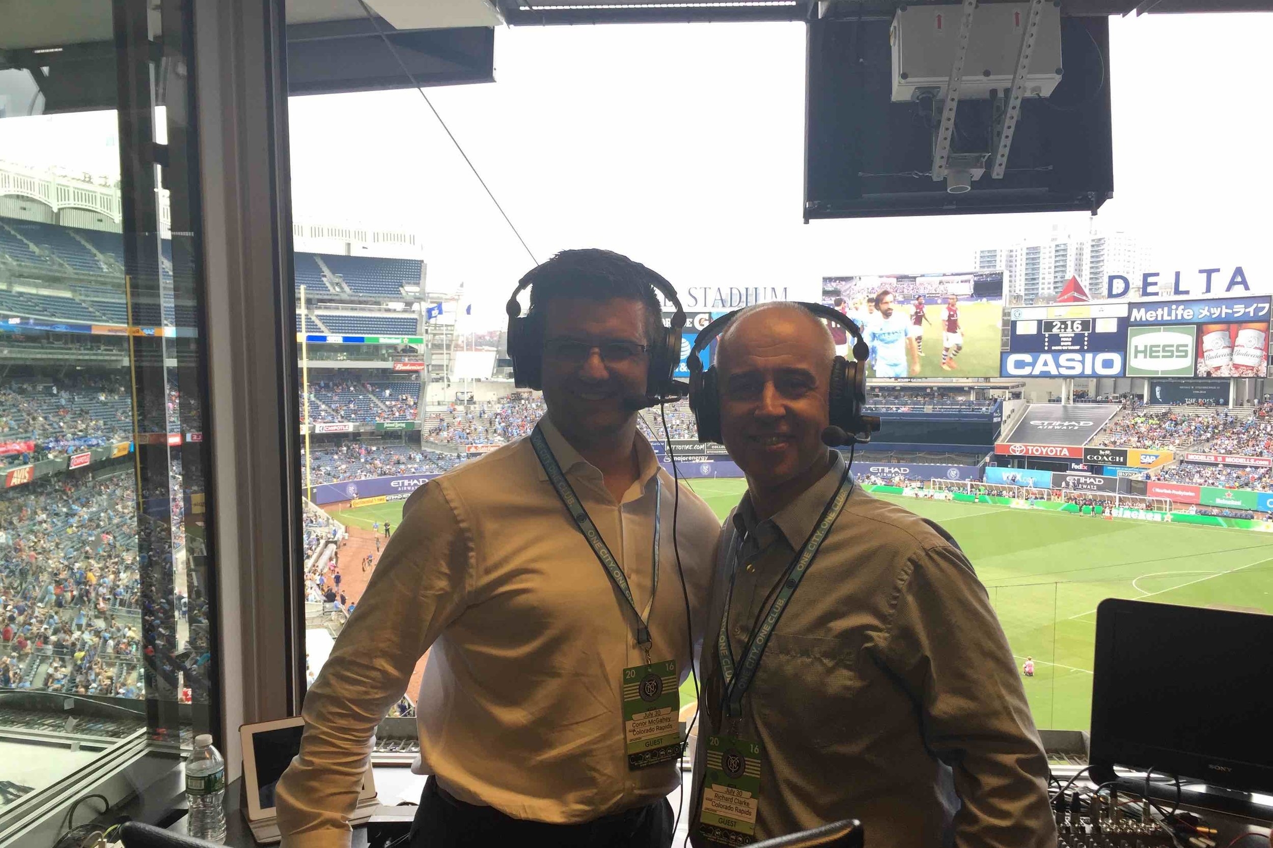 Commentating at NYCFC