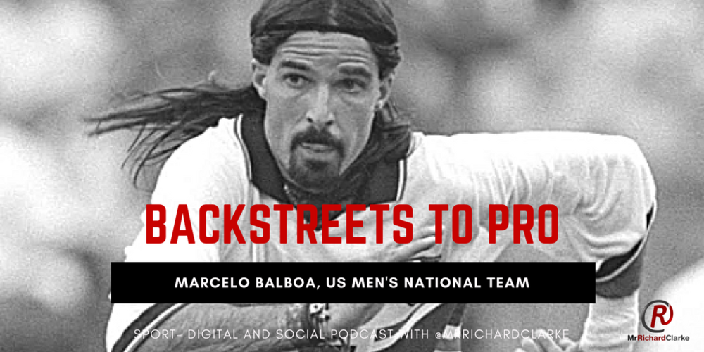 Marcelo Balboa in his playing days for the USMNT