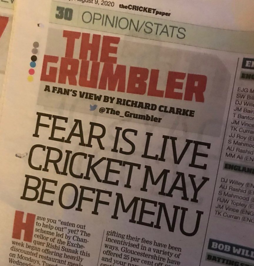 Today&rsquo;s column in @thecricketpaper 

#cricket #EssVSur