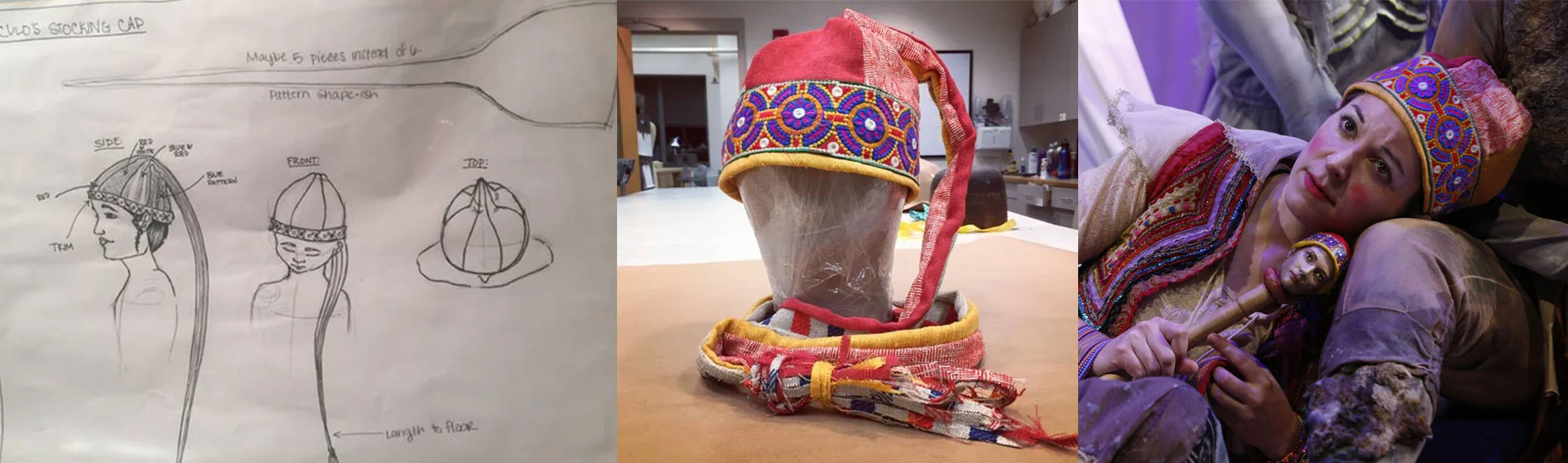 Trinculo's hat from The Tempest . Designed, Patterned, and built by Courtney Foxworthy