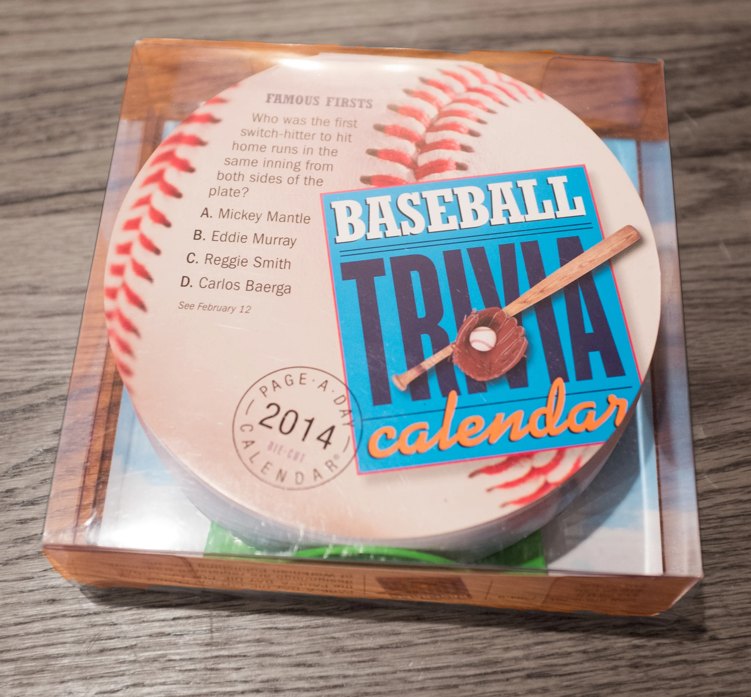 The Baseball Trivia Calendar