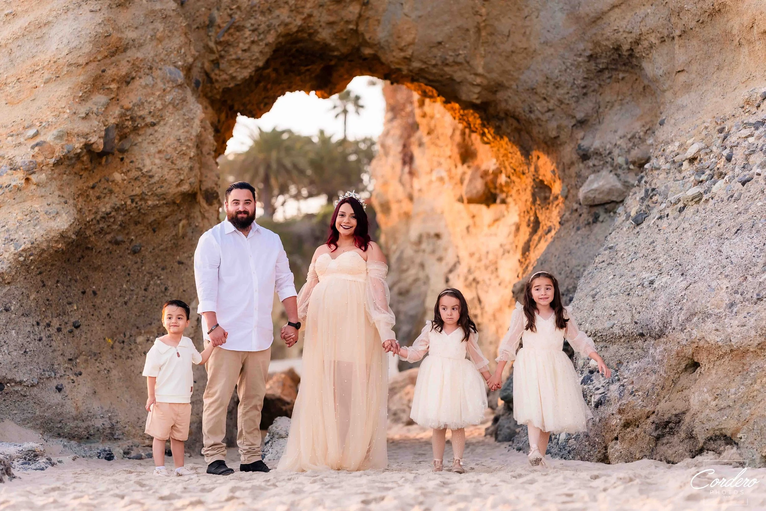family session beach Newport Beach crystal cove maternity Orange County