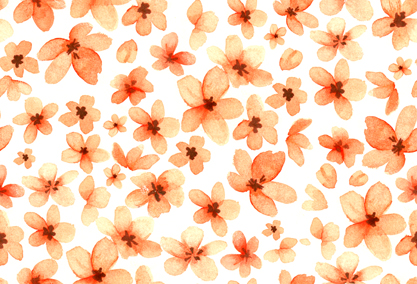 orange flower toss