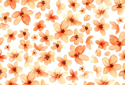 orange flower toss