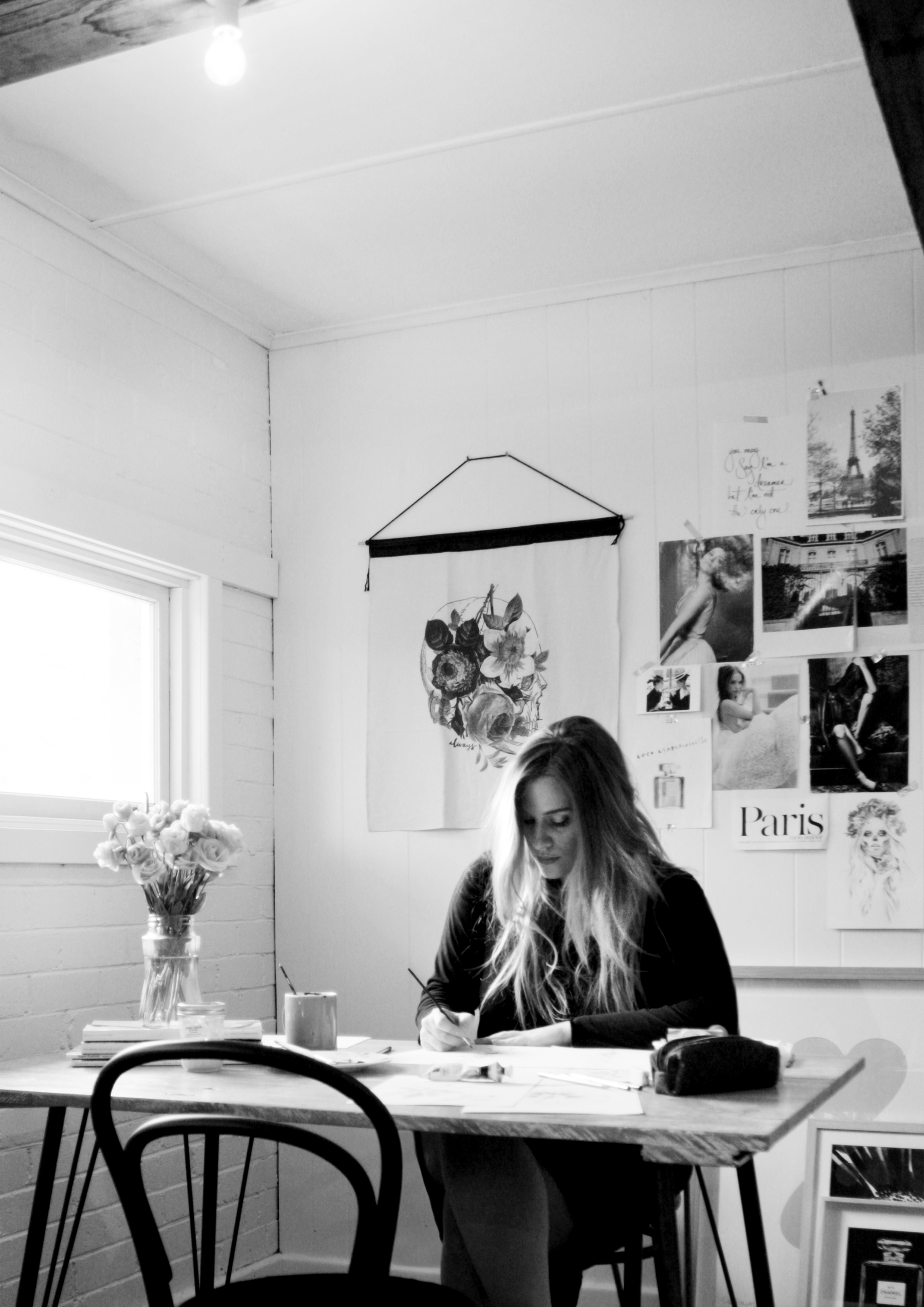 ILLUSTRATOR: Kelly Smith, in her studio in Tasmania, Australia. 