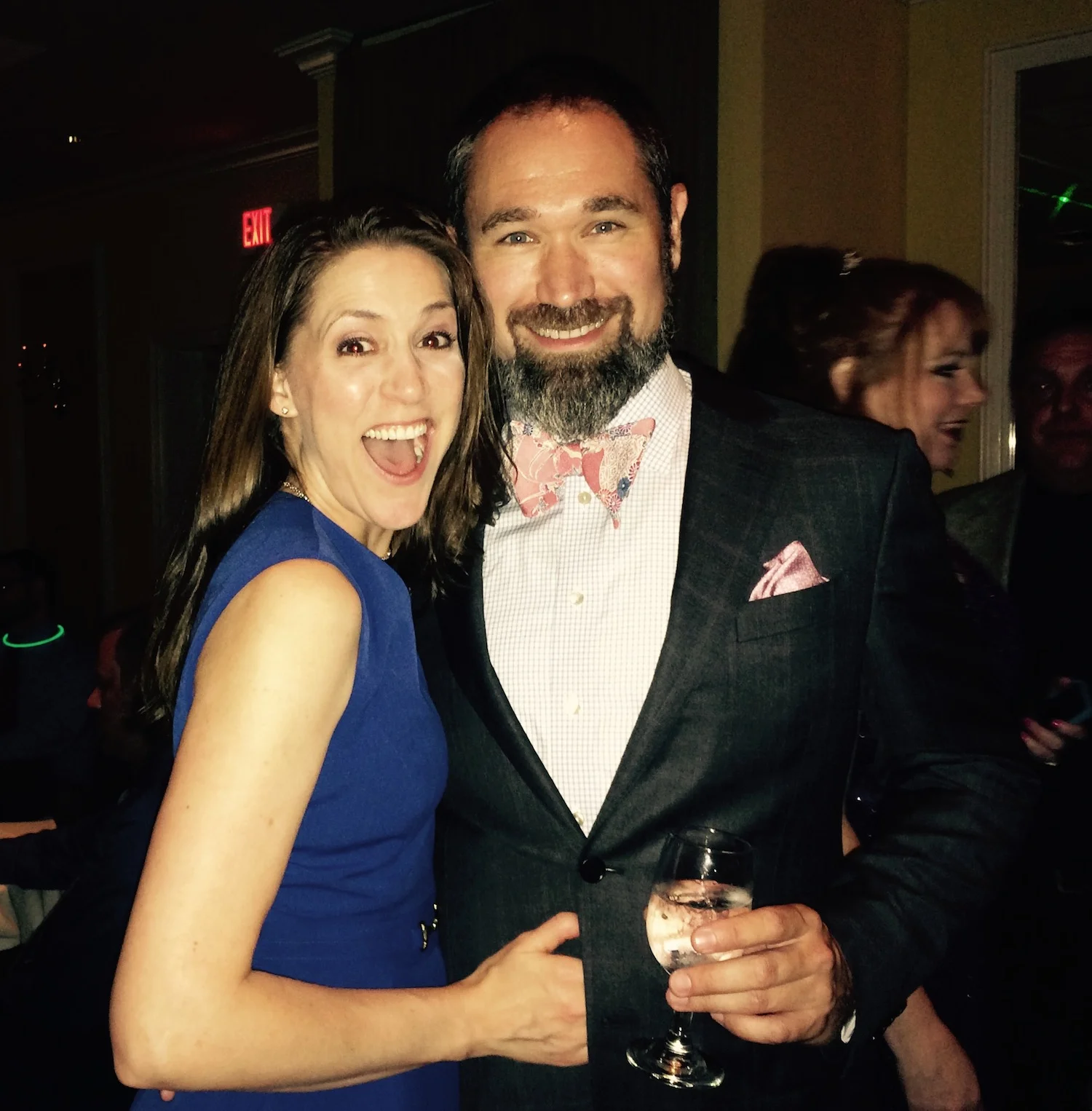 Me and my better half at an event