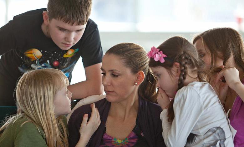 Surrounded. With the lovely child actors of Anchorage Opera's "The Sound of Music"