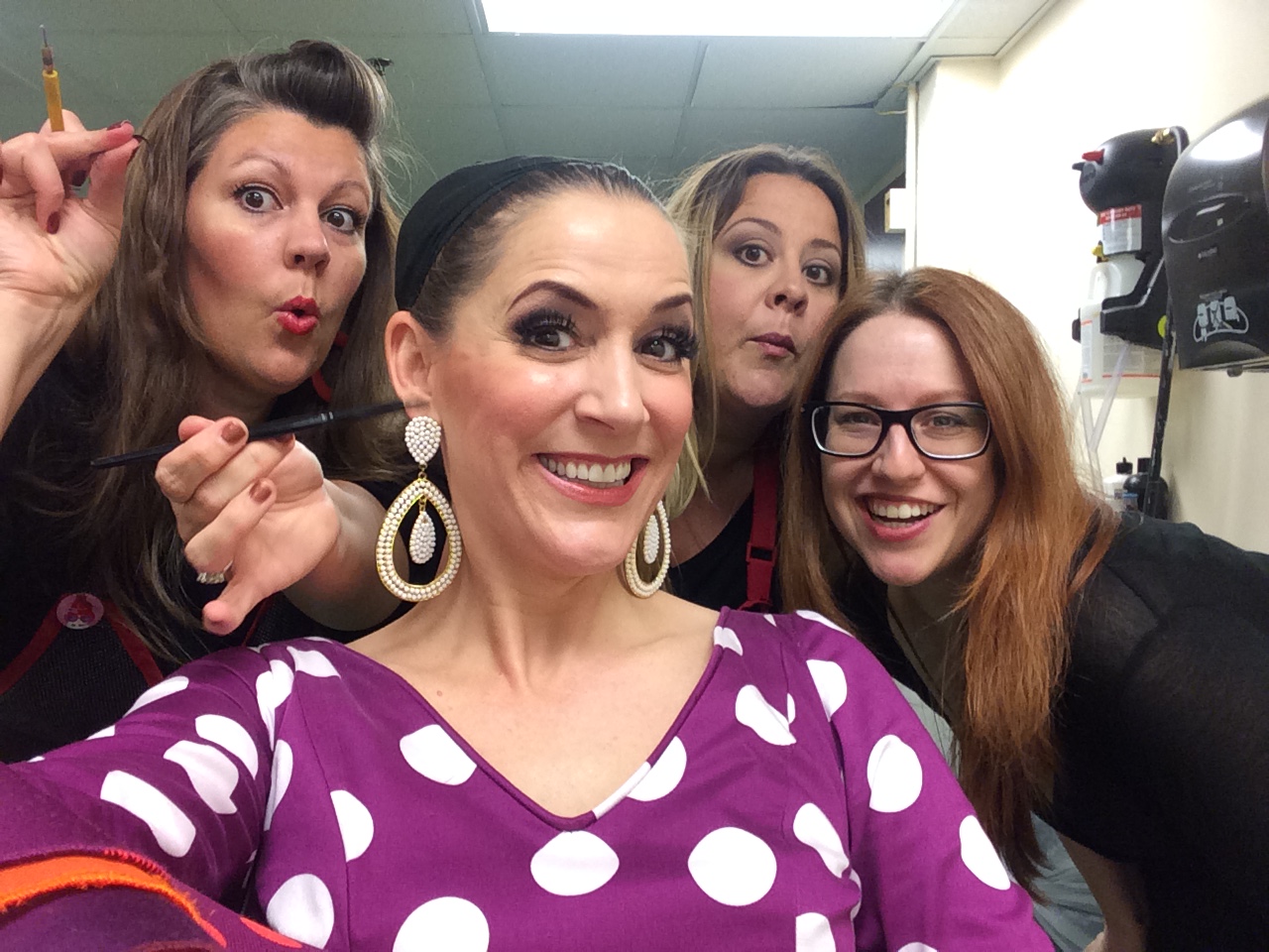 With the design team for Opera Omaha's "Barbiere"