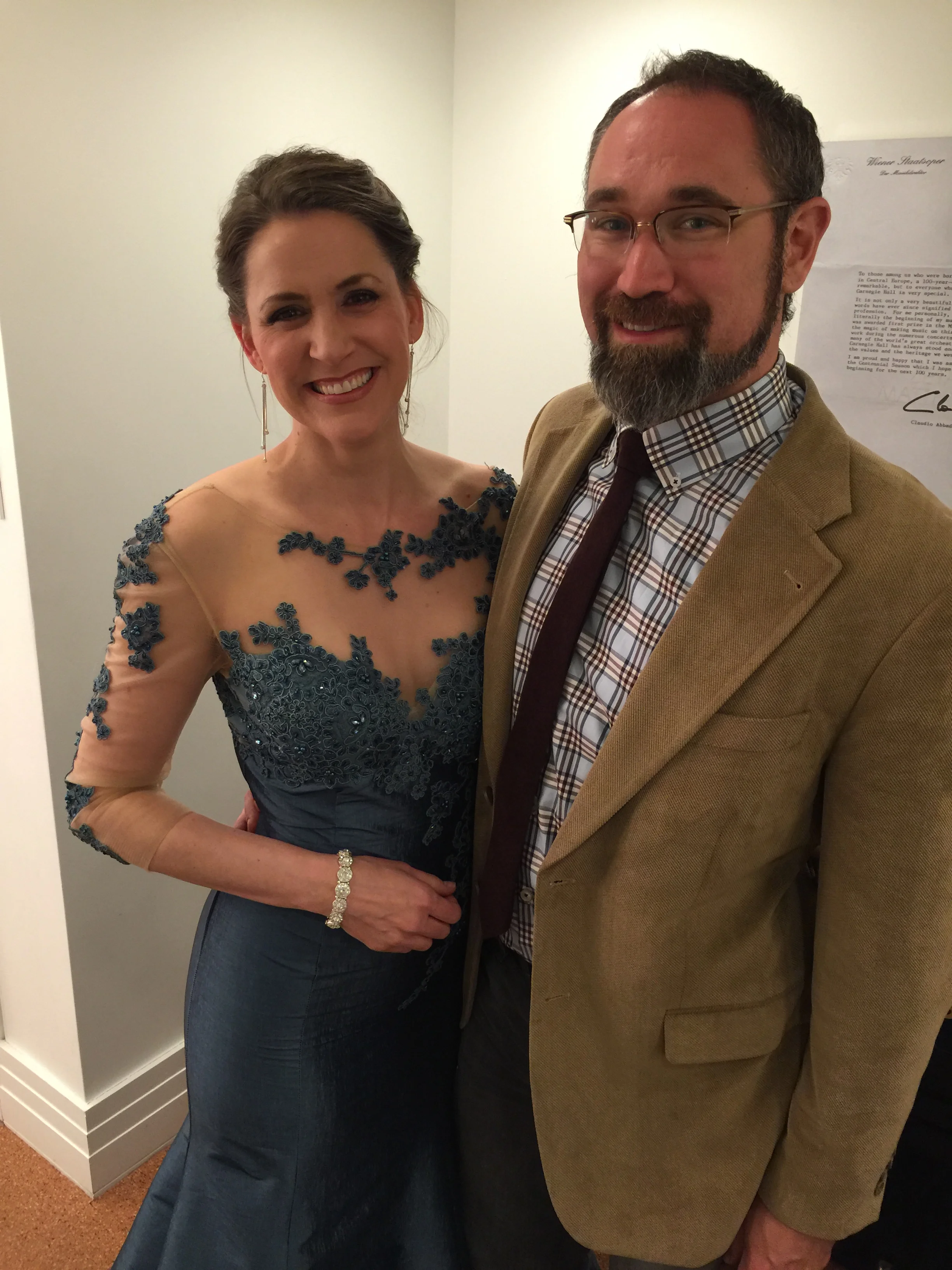With my better half at my Carnegie Hall debut
