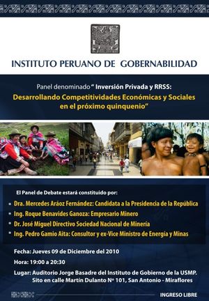 Panel "Inversión Privada y RRSS"