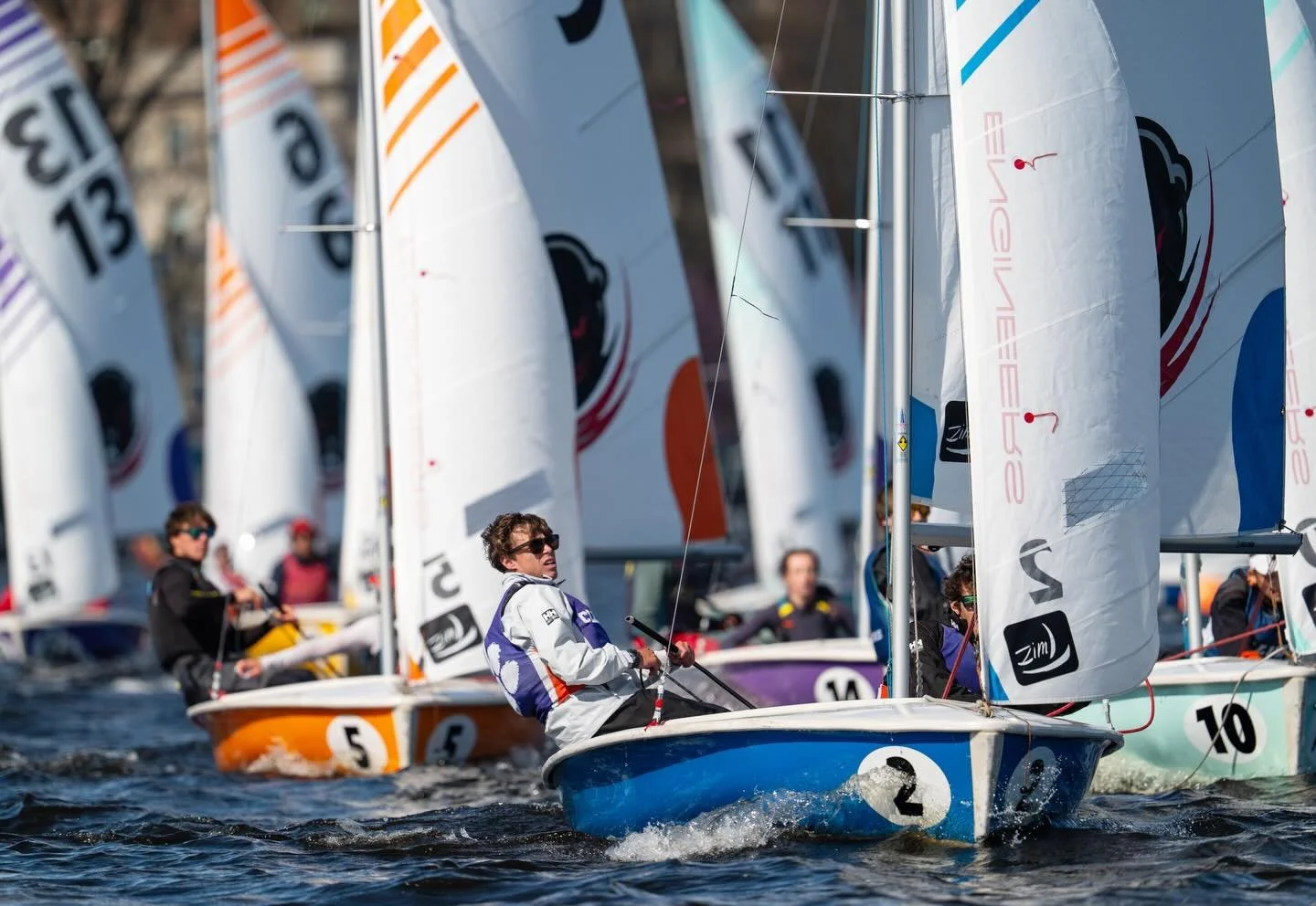 Congrats to our sailors (4/11-12) at the Oberg Trophy! Hosted by Northeastern, Mitchell Hnatt and Bryson Eaton competed in A fleet, Ian Richardson and Mady Harris sailed in B fleet, and Luke Adams with Matt Laufer raced in C fleet. The Tigers finishe