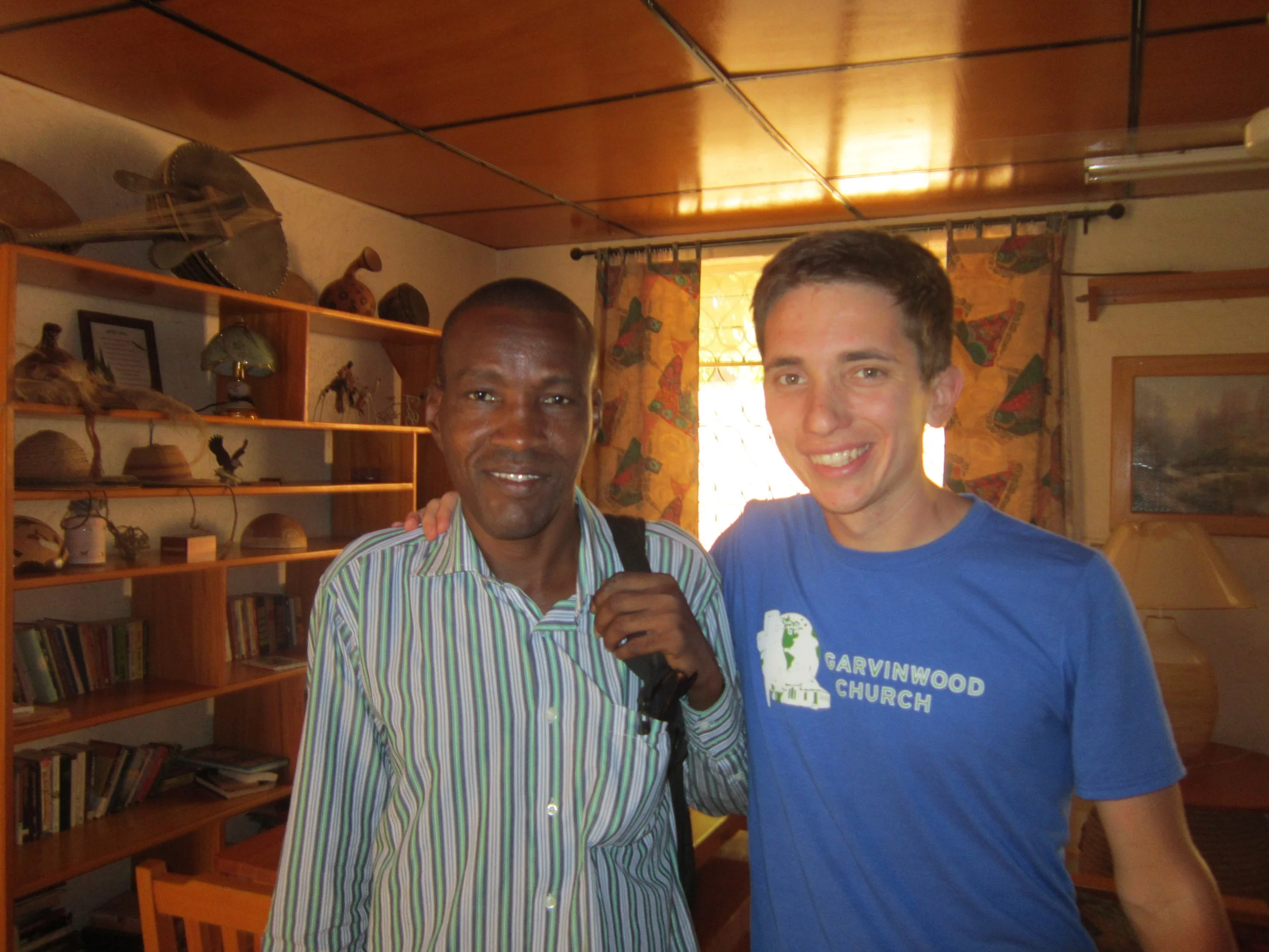 Me with my translator on my most recent trip to Africa at the end of 2015. Such great hospitality!