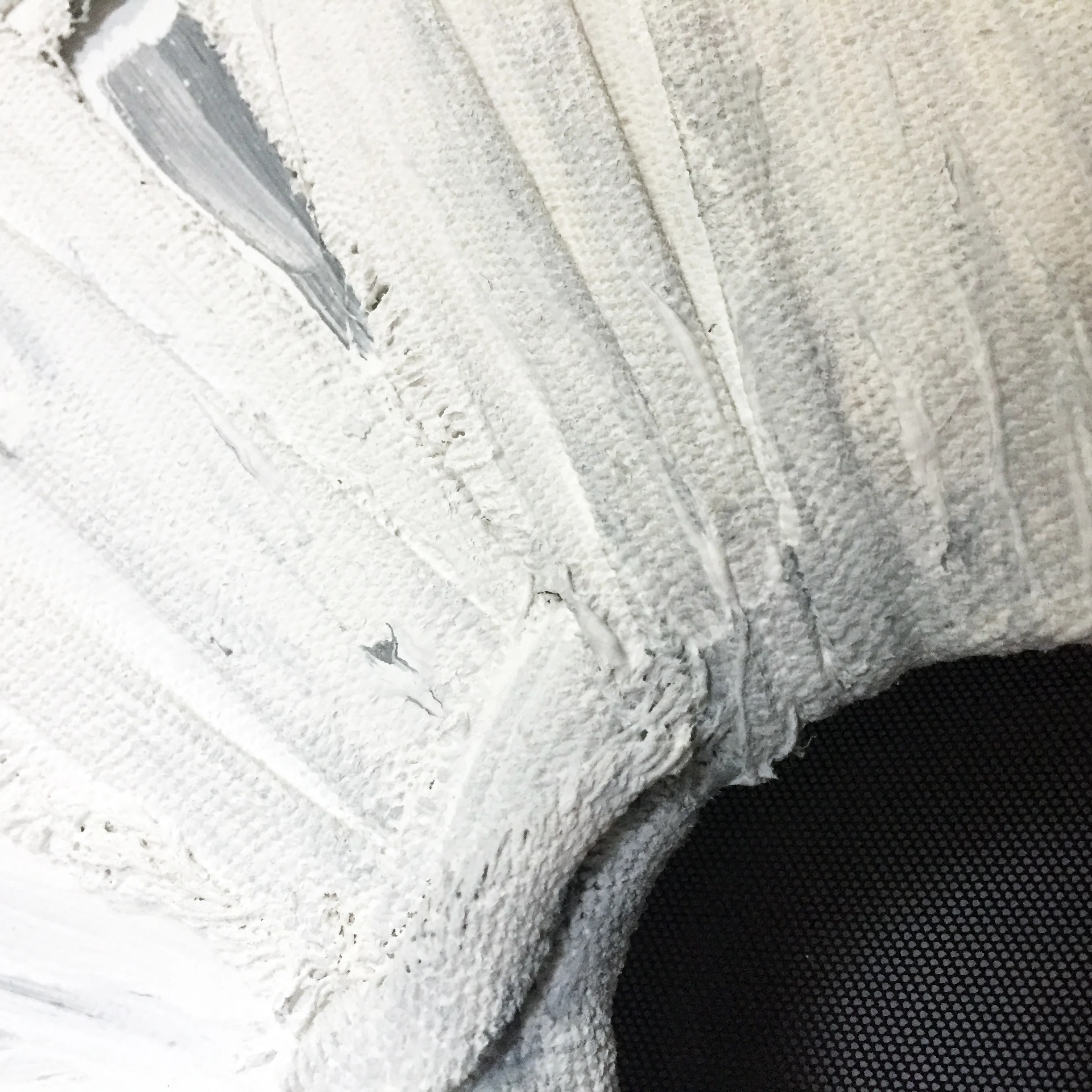 Alex Markwith, "SURROUNDED VOID (WHITE / GREY)", 2018, detail
