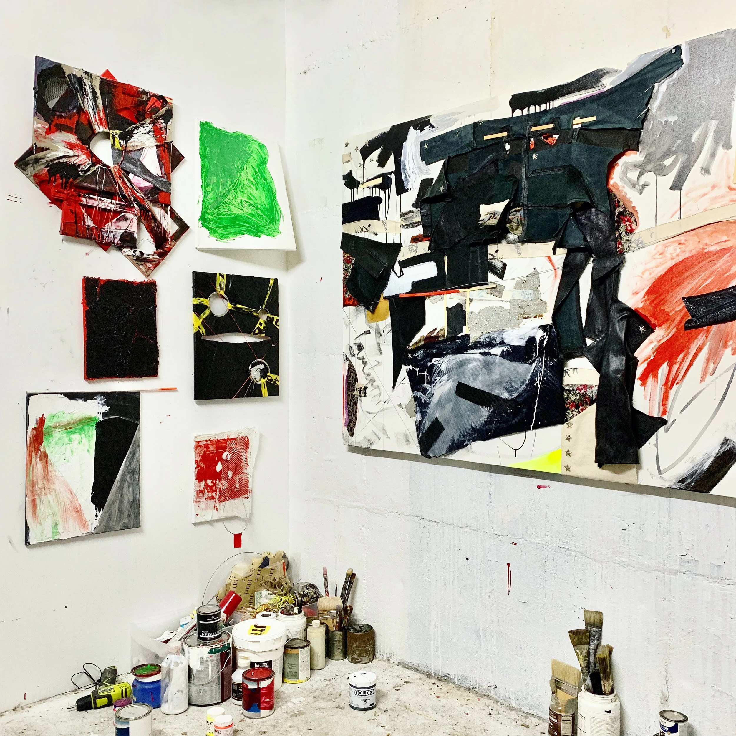 Alex Markwith, studio installation, January 2019