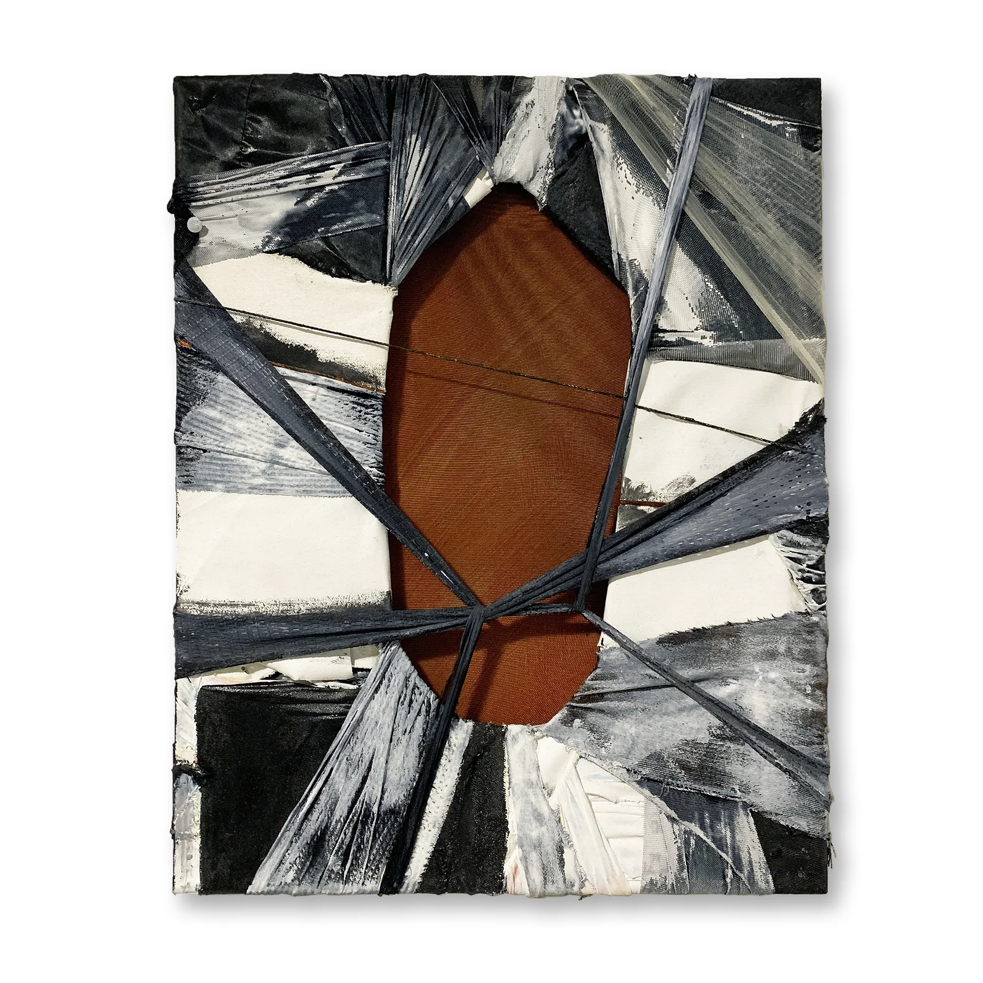 ORANGE VOID (BLACK, WHITE, GREY), 2019