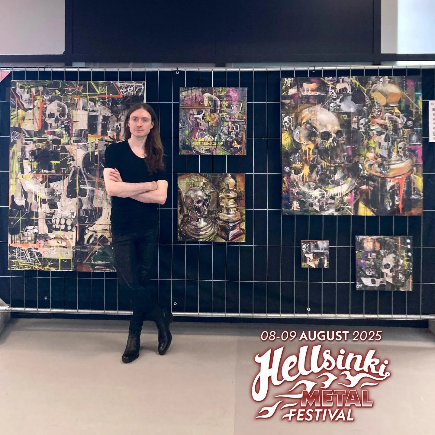 Nice to see so many new and familiar faces during an amazing two days at Hellsinki Metal Festival!
 
The Dark Art Gallery was a success. Some great conversations and also sales. Thank you to everyone who supported and to @hellsinkimetalfestival for h