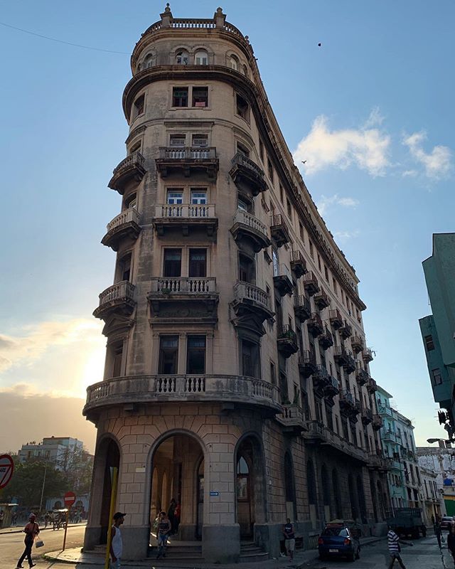 Havana&rsquo;s #flatiron building, standing tall atop Zanja y Dragones. #Cuba has #architecture from every era since the 1500s!