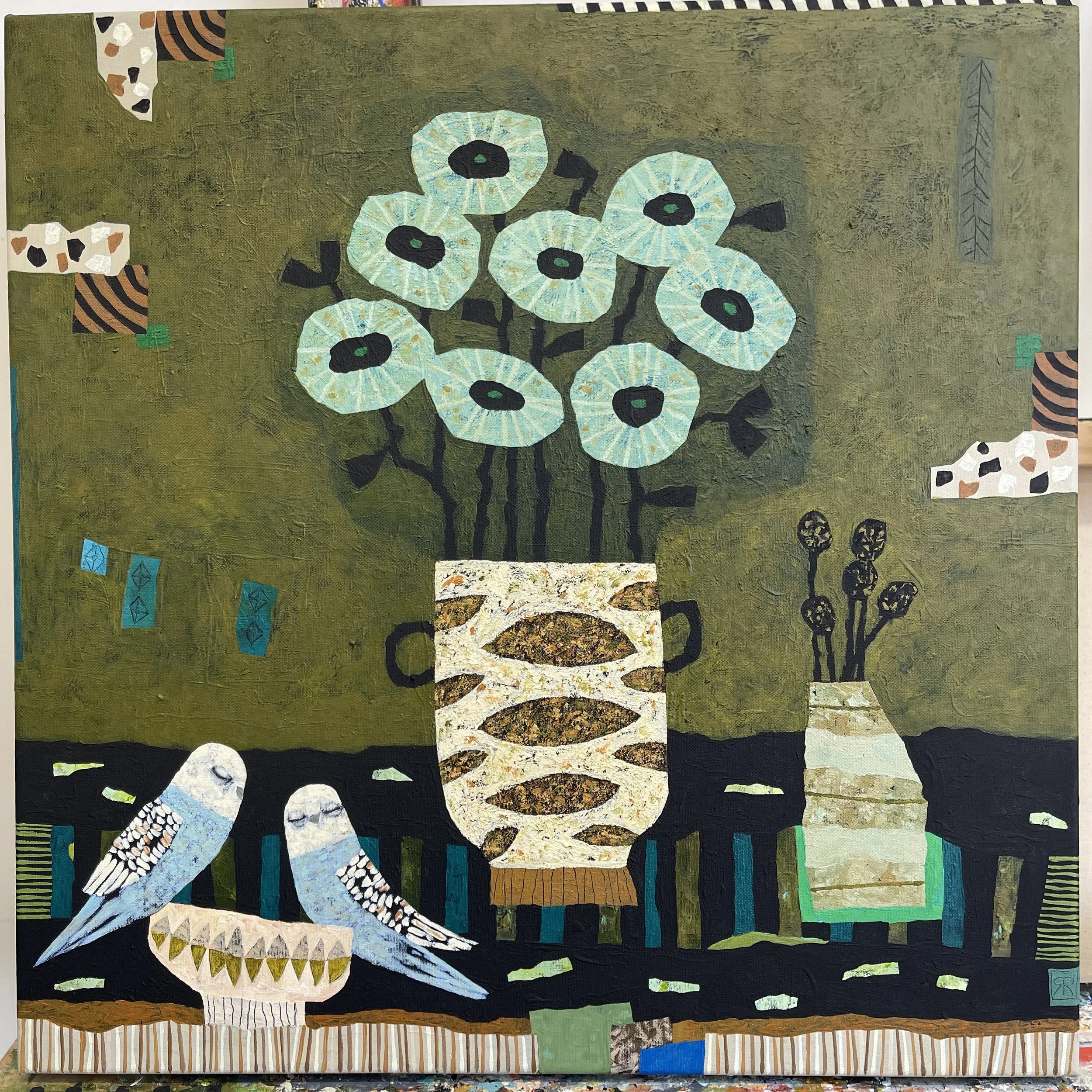 Y2501 FAVOURS AND GOOD FORTUNE  60X60 FRAMED $2500.JPG