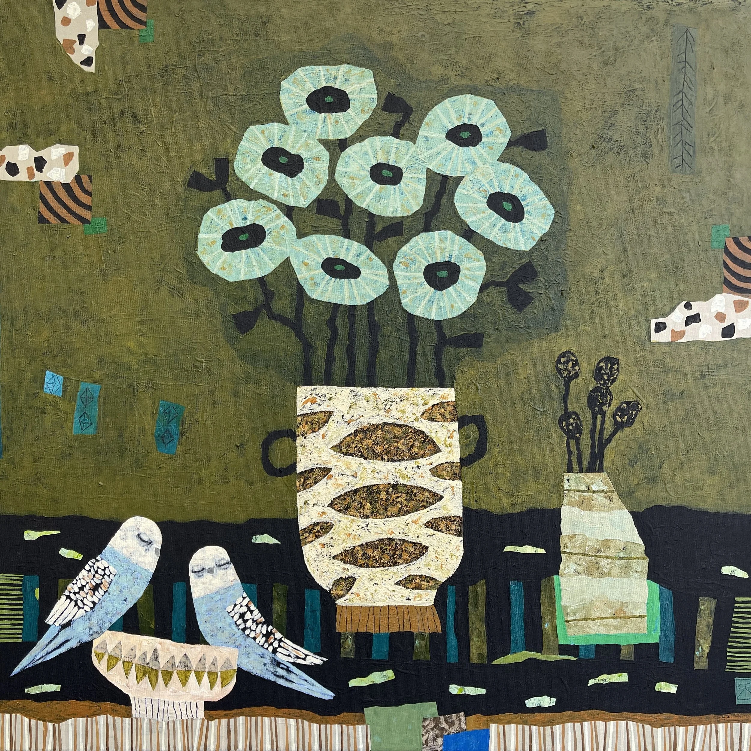 Y2501 FAVOURS AND GOOD FORTUNE  60X60 FRAMED $2500.JPG