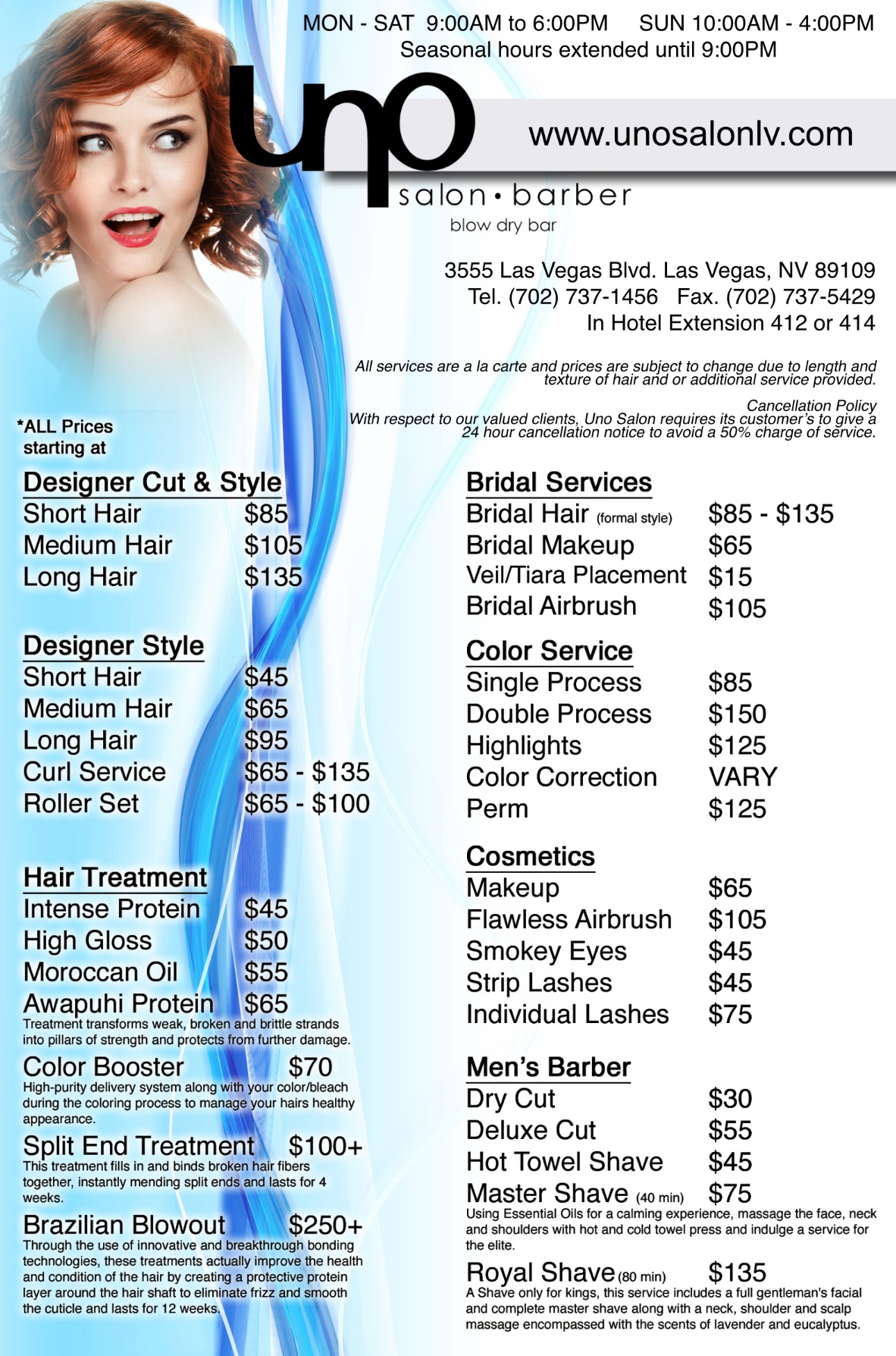 Services — Uno Salon