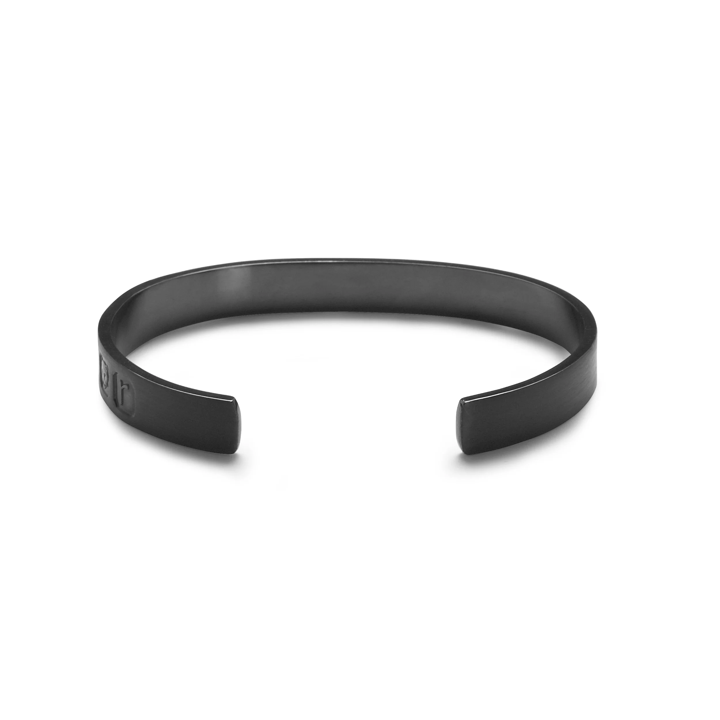 cassandro-london-black-anodised-ruthenium-mens-bangle-open-handcrafted-handmade-bespoke-personalised-back-product-photo