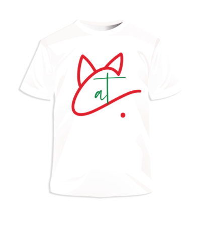 White Cat. Tee