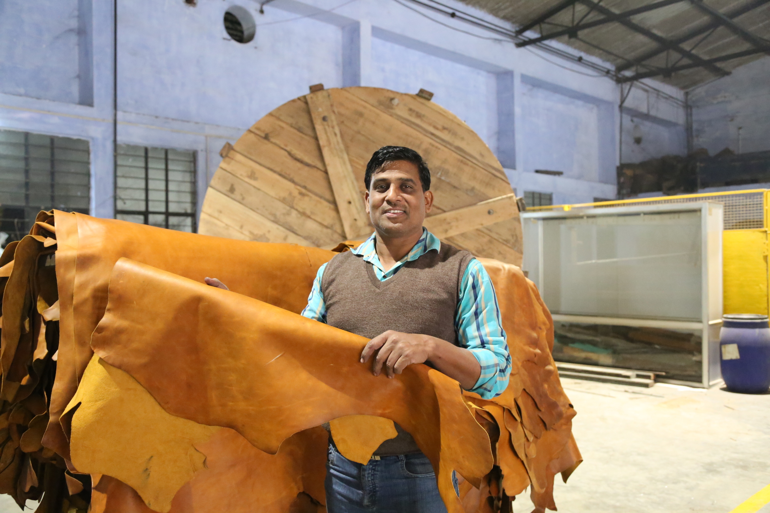 Meet Jagdish, an integral part of our tannery's R&D team.