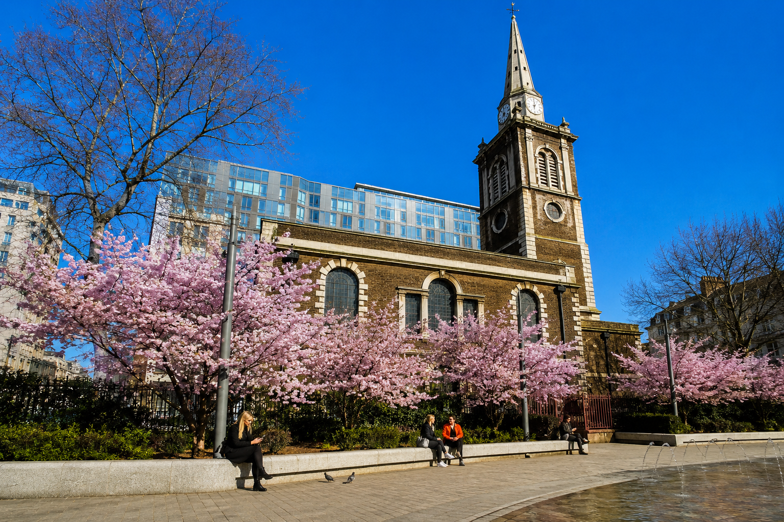 Aldgate Square and St Botolph's Church – London E1