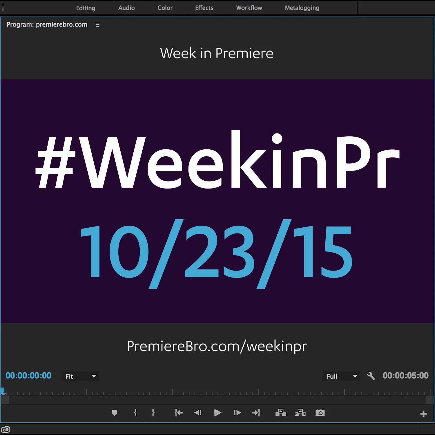 Week in Premiere 10/23/15