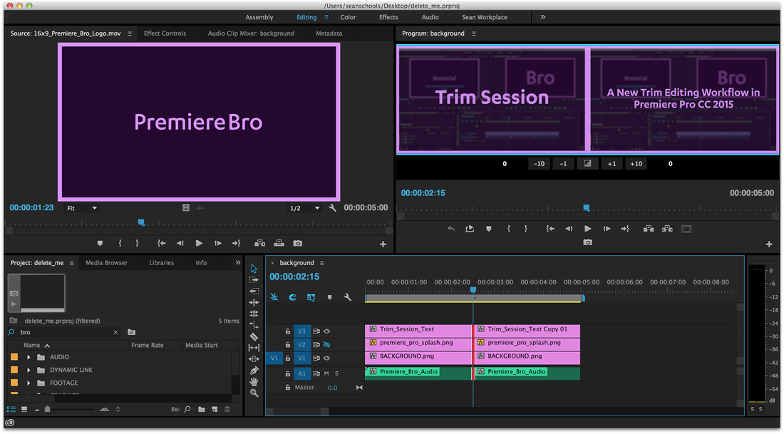Session: A New Trim Editing Workflow In Pro CC 2015 — Premiere Bro